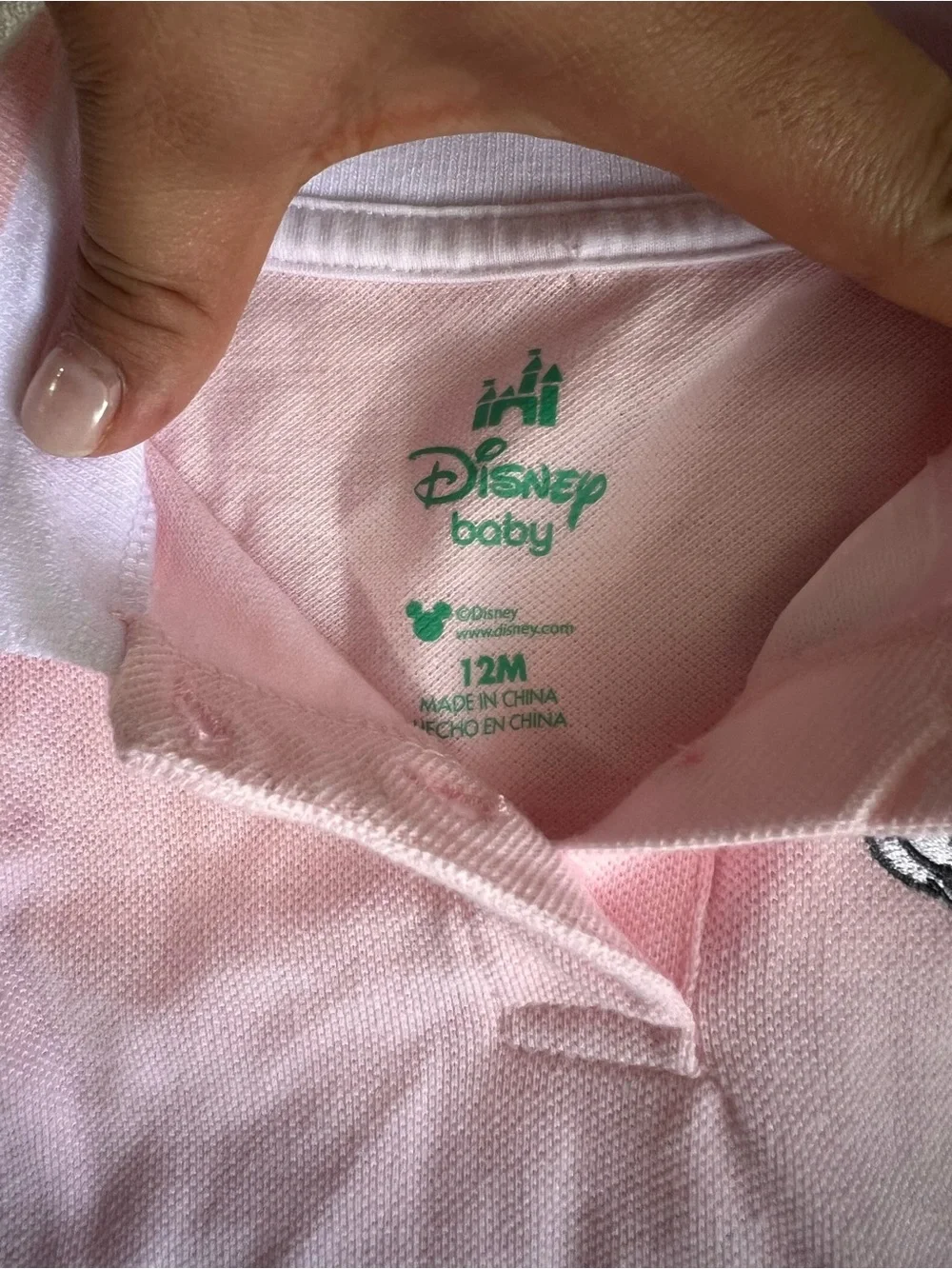 Disney Pink Minnie Mouse Polo Dress